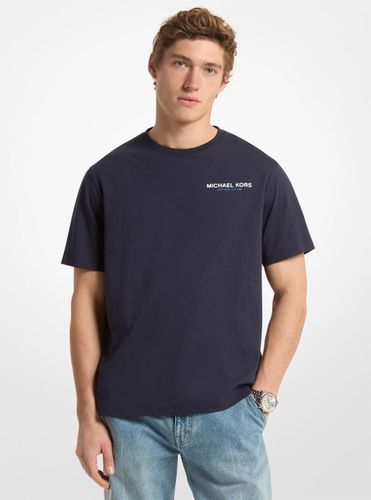 MK T-shirt en jersey de coton à logo graphique - Michael Kors - Michael Kors Mens - Modalova