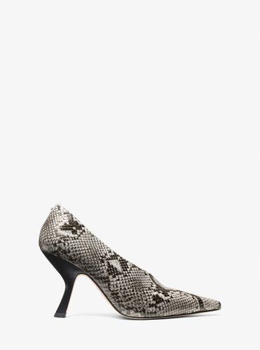 MK Escarpin Luna en cuir effet serpent en relief - Michael Kors - MICHAEL Michael Kors - Modalova