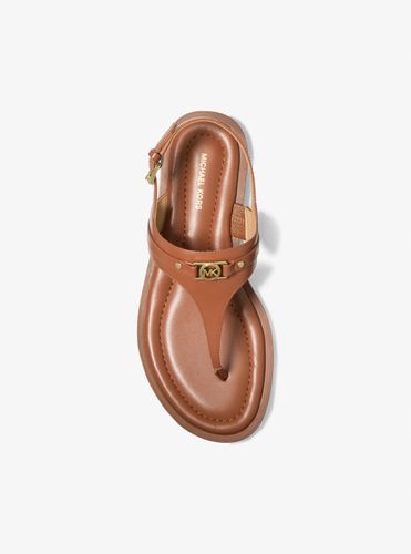MK Sandale Mandy en cuir avec bride en T - Michael Kors - MICHAEL Michael Kors - Modalova