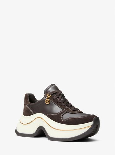 MK Basket Arla en cuir et daim - Michael Kors - MICHAEL Michael Kors - Modalova
