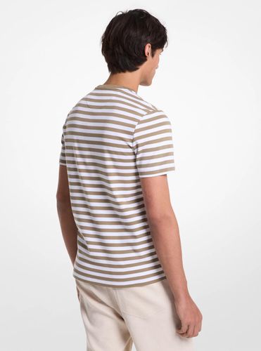 MK T-shirt rayé en coton - Michael Kors - Michael Kors Mens - Modalova