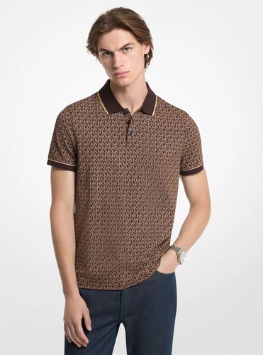 MK Polo en jersey de coton à logo Signature - Michael Kors - Michael Kors Mens - Modalova
