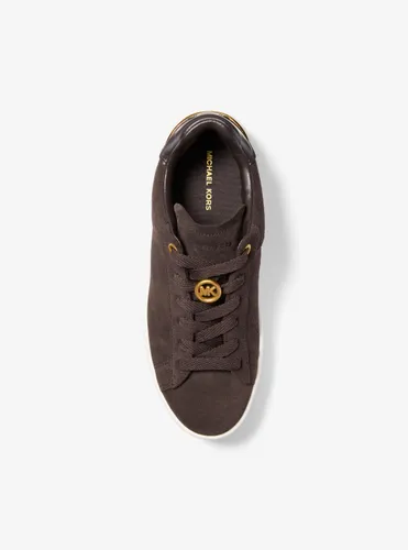 MK Basket Dottie en daim à semelle compensée - Michael Kors - MICHAEL Michael Kors - Modalova
