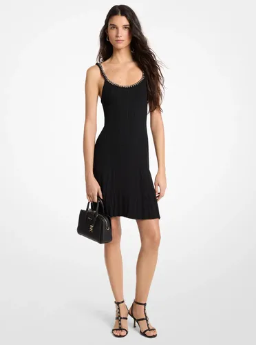 MK Robe débardeur en maille extensible ornée de chaînes - Michael Kors - MICHAEL Michael Kors - Modalova