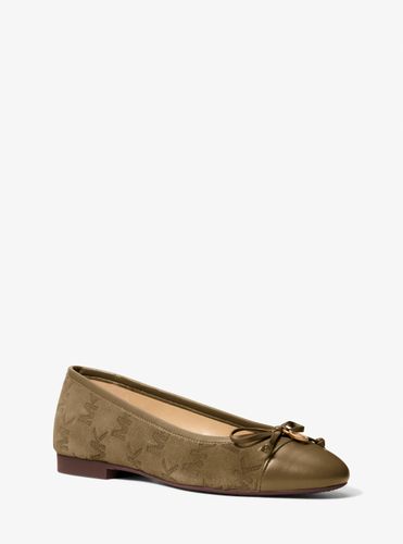 MK Ballerine Piper Flex en daim avec logo surpiqué - Michael Kors - MICHAEL Michael Kors - Modalova
