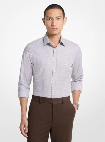 MK Chemise ajustée en coton extensible à tissage dobby - Michael Kors - Michael Kors Mens - Modalova