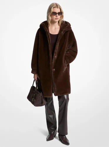 MK Manteau à capuche en fausse fourrure - Michael Kors - MICHAEL Michael Kors - Modalova