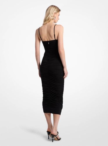 MK Robe froncée en jersey mat extensible - Michael Kors - MICHAEL Michael Kors - Modalova