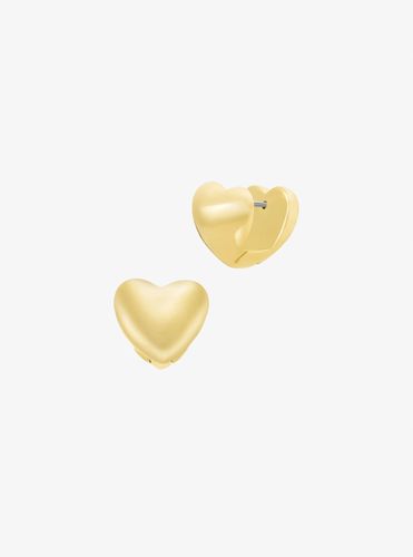 MK Boucles d'oreilles huggies en forme de cœur bombé - Michael Kors - Modalova