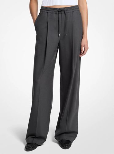 MK Pantalon de survêtement tissé à plis - Michael Kors - MICHAEL Michael Kors - Modalova
