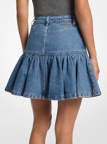 MK Mini-jupe en denim à volants - Michael Kors - MICHAEL Michael Kors - Modalova