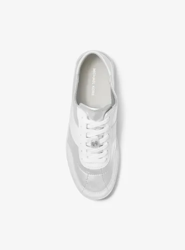 MK Basket Kaycee en cuir métallisé - Michael Kors - MICHAEL Michael Kors - Modalova