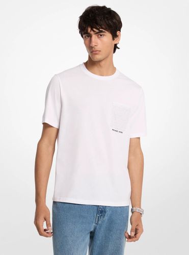 MK T-shirt en coton à poche avec logo Signature - Michael Kors - Michael Kors Mens - Modalova