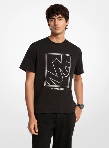 MK T-shirt en coton à logo graphique - Michael Kors - Michael Kors Mens - Modalova
