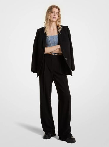 MK Pantalon à jambes larges en crêpe - Michael Kors - MICHAEL Michael Kors - Modalova