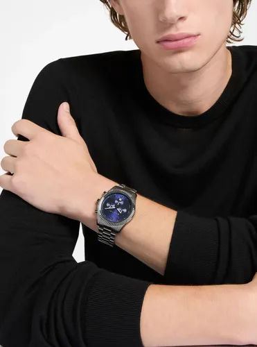 MK Montre Lexington acier surdimensionnée - Michael Kors - Modalova