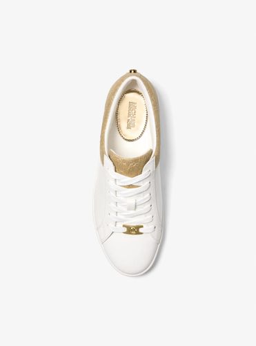 MK Basket Keaton en cuir et à paillettes avec logo en relief - Michael Kors - MICHAEL Michael Kors - Modalova