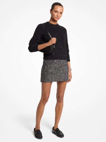 MK Mini-jupe en tweed métallisé - Michael Kors - MICHAEL Michael Kors - Modalova
