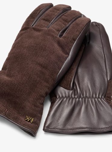 MK Gants en cuir et velours côtelé - Michael Kors - Michael Kors Mens - Modalova