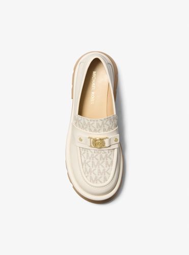 MK Mocassin Mandy en cuir avec semelle compensée et logo Signature - Michael Kors - MICHAEL Michael Kors - Modalova