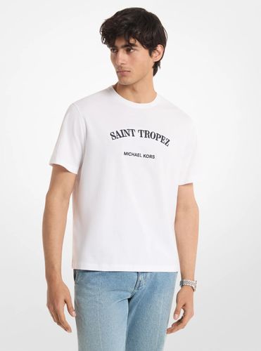 MK T-shirt en jersey de coton Saint-Tropez - Michael Kors - Michael Kors Mens - Modalova