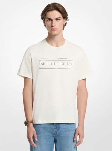 MK T-shirt en jersey de coton à logo graphique - Michael Kors - Michael Kors Mens - Modalova