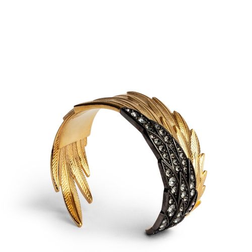Bracelet Rock Feather Old Gold - Taille 2 - Zadig&Voltaire - Modalova
