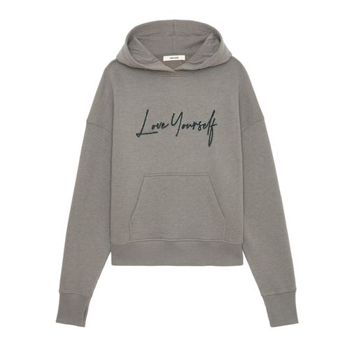 Sweatshirt Mia Love Yourself Strass Medium Grey - Taille XS - Zadig & Voltaire - Modalova