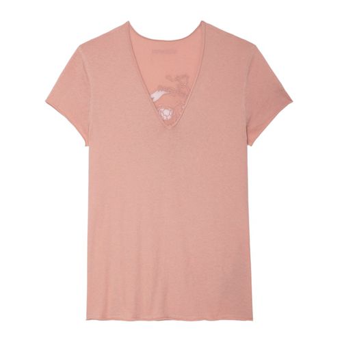 T-shirt Story Fishnet Tea Rose - Taille S - Zadig & Voltaire - Modalova