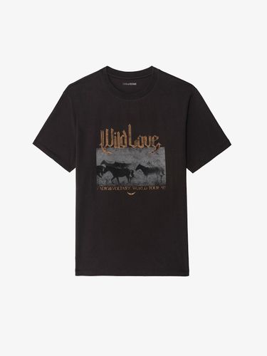 T-shirt Edwin Dark Chocolate - Taille XS - Zadig&Voltaire - Modalova