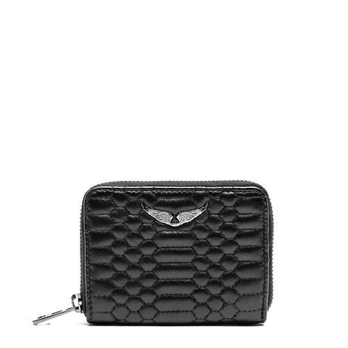 Porte-monnaie Mini Zv Matelassé Noir - Zadig&Voltaire - Modalova