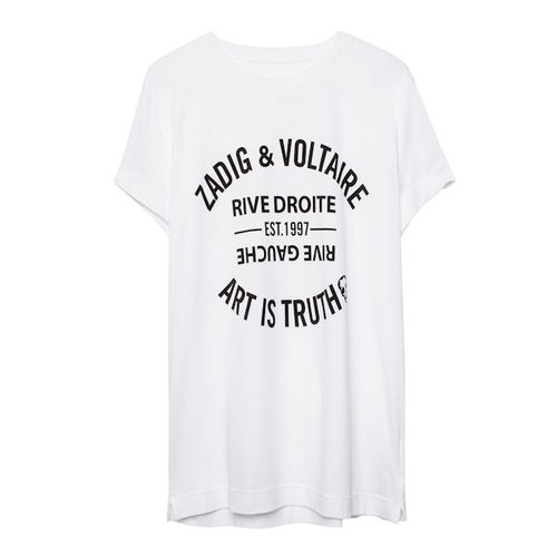 T-shirt Walk White - Taille S - Zadig & Voltaire - Modalova