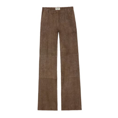 Pantalon Parfait Daim Froissé Bronze - Taille 40 - Zadig & Voltaire (FR) - Modalova