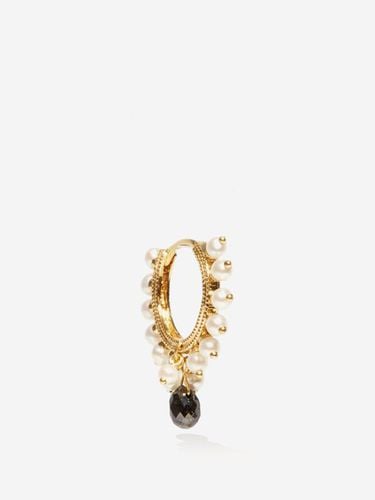 Boucle d'oreille en or jaune, diamant et perles - Maria Tash - Modalova
