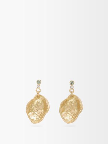 Boucles d'oreilles en or, diamant et saphir - Nadia Shelbaya - Modalova