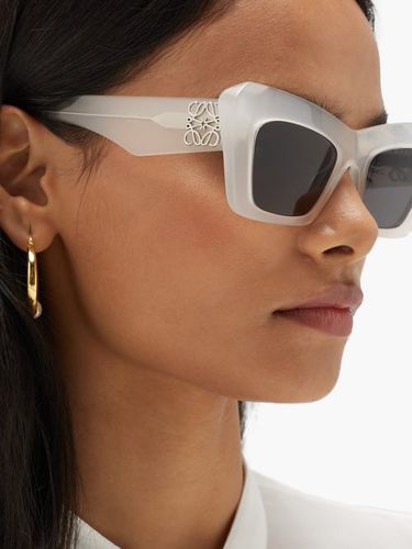 Lunettes de soleil ail de chat en acétate à logo - Loewe Eyewear - Modalova