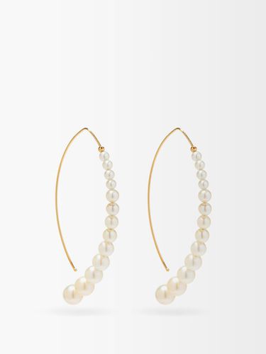 Boucles d'oreilles en or 14 carats à perles - Mizuki - Modalova