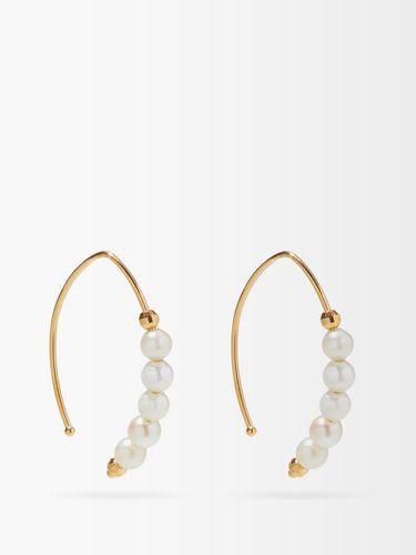Boucles d'oreille en or 14 carats à perles - Mizuki - Modalova