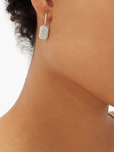 Boucles d'oreilles en or blanc 18 carats, diamants - Shay - Modalova