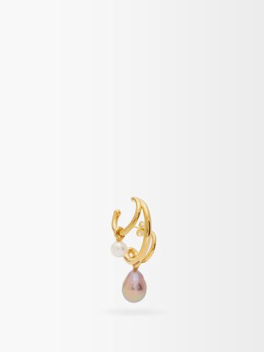 Boucle d'oreille en plaqué or 18 carats et perles - Charlotte Chesnais Fine Jewellery - Modalova