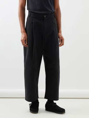 Pantalon ample en sergé de coton plissé Sorte - Studio Nicholson - Modalova