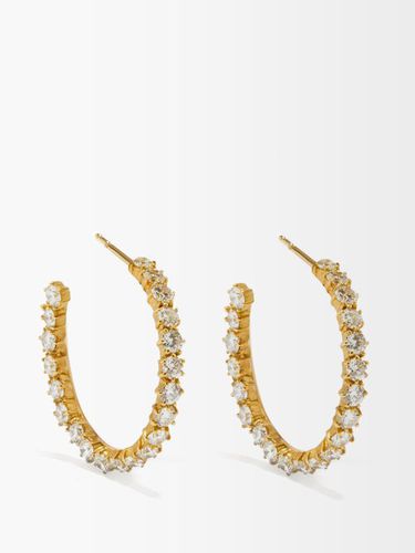 Créoles en or 18 carats et diamants Catherine - Jade Trau - Modalova