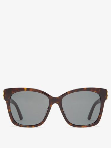 Lunettes de soleil carrées effet écaille de tortue - Balenciaga Eyewear - Modalova