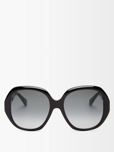 Lunettes de soleil rondes oversize en acétate - Gucci Eyewear - Modalova