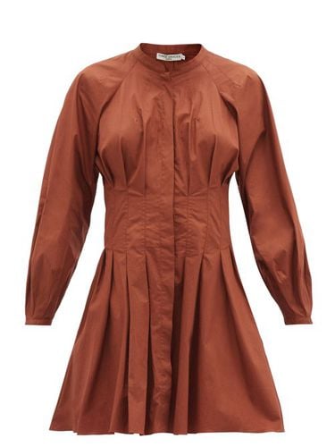 Robe courte en popeline de coton plissée Viola - Three Graces London - Modalova
