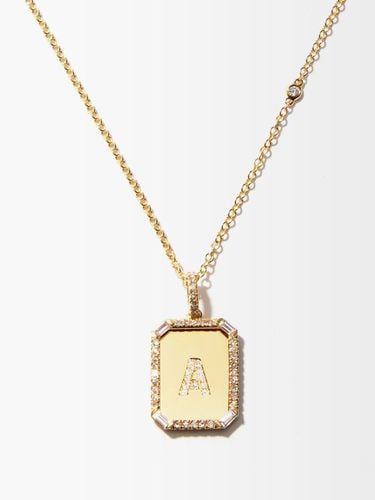 Collier en or 18 carats et diamants Initial (A-M) - Shay - Modalova
