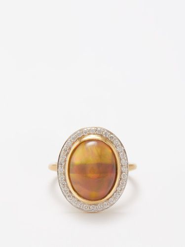 Bague en or 18 carats, opale et diamants - Jade Jagger - Modalova