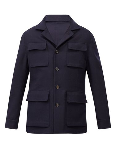 Manteau en laine mélangée à boutonnage simple - Brunello Cucinelli - Modalova