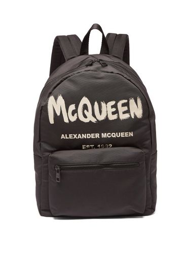 Sac à dos en toile à imprimé logo Metropolitan - Alexander McQueen - Modalova