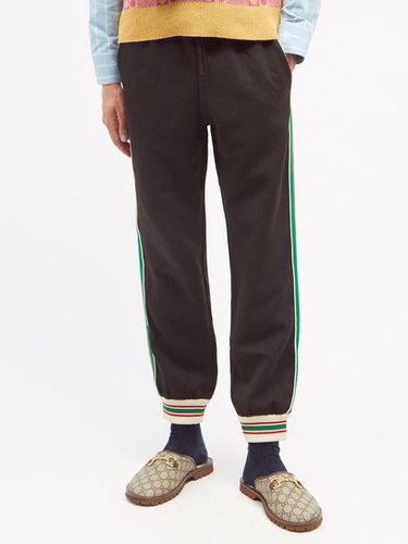 Pantalon de jogging en jersey à bandes Web - Gucci - Modalova